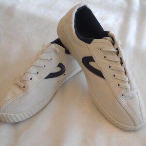 Tretorn mens white nylite canvas sneakers